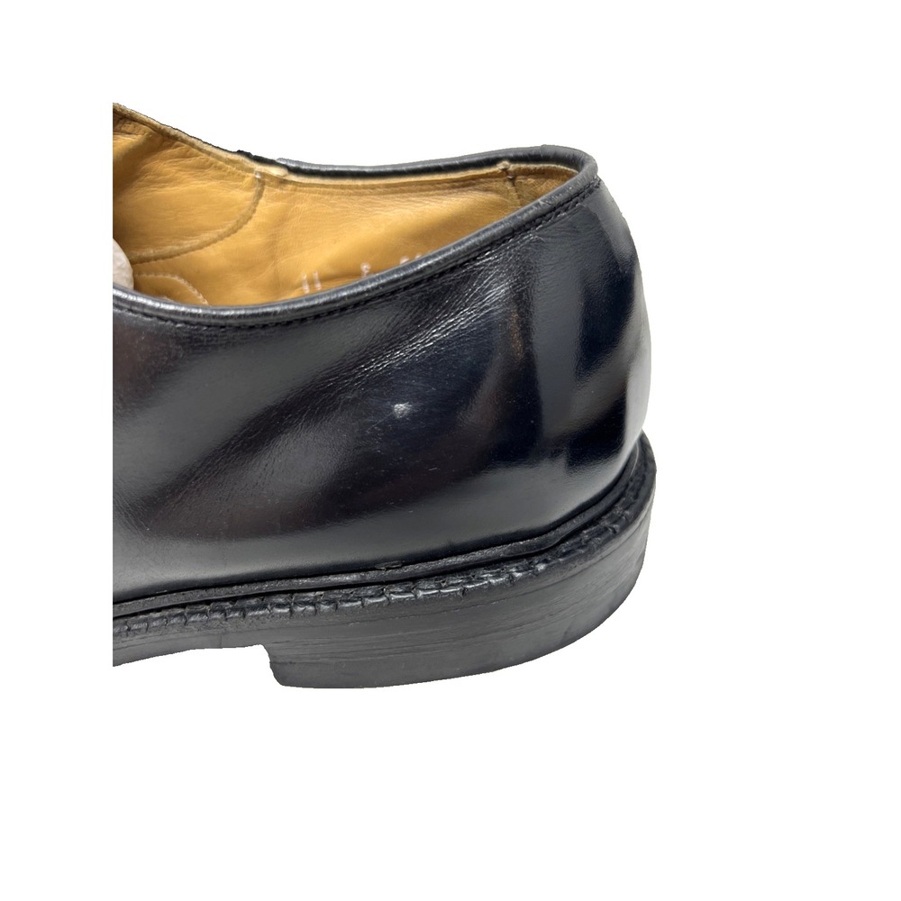 Allen Edmonds Warton Derby Oxford Black Leather Size 11 Dainite Soles - Picture 2 of 15